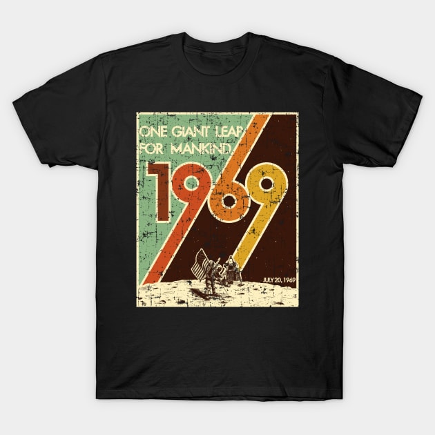 1969 Moon Landing Vintage T-Shirt by JayMar